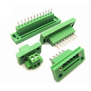 China 5.08mm pitch Feed Through Flange Screw Terminal Blocks Panel Mount on sale
