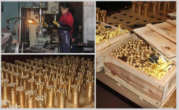 36mm 11 Degree Button Drill Bit , Hard 6 Buttons Tapered Rock Button Bit