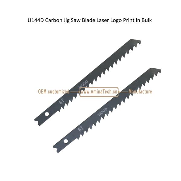 U144D Carbon Jig Saw Blade Laser Logo Print in Bulk size:100mmx8x6T, Cutting