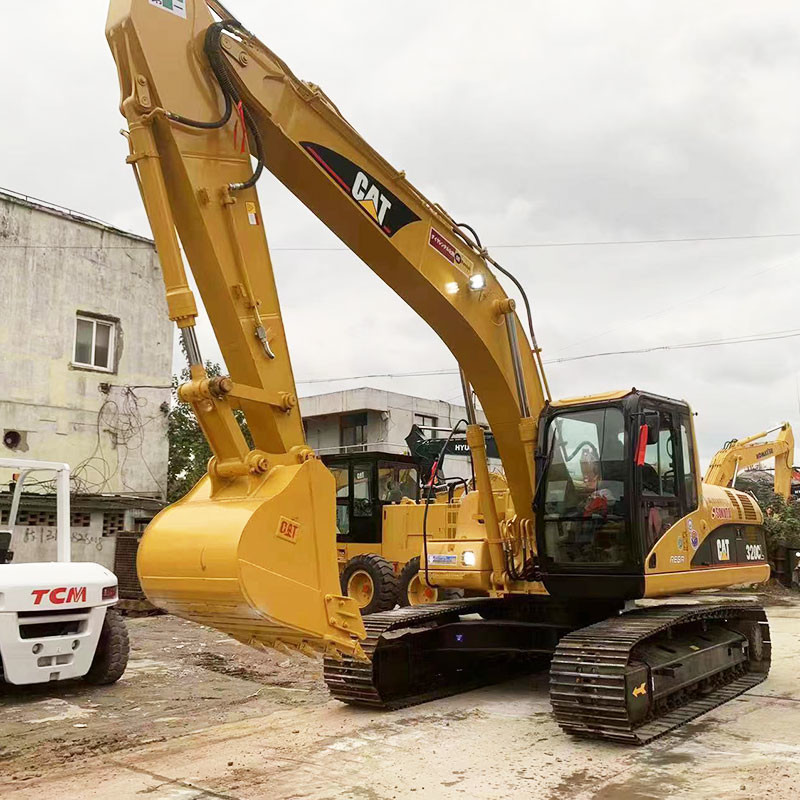 Used Caterpillar 320CL hydraulic Excavator 110kw Rated Power 0.8m³ Bucket Capacity