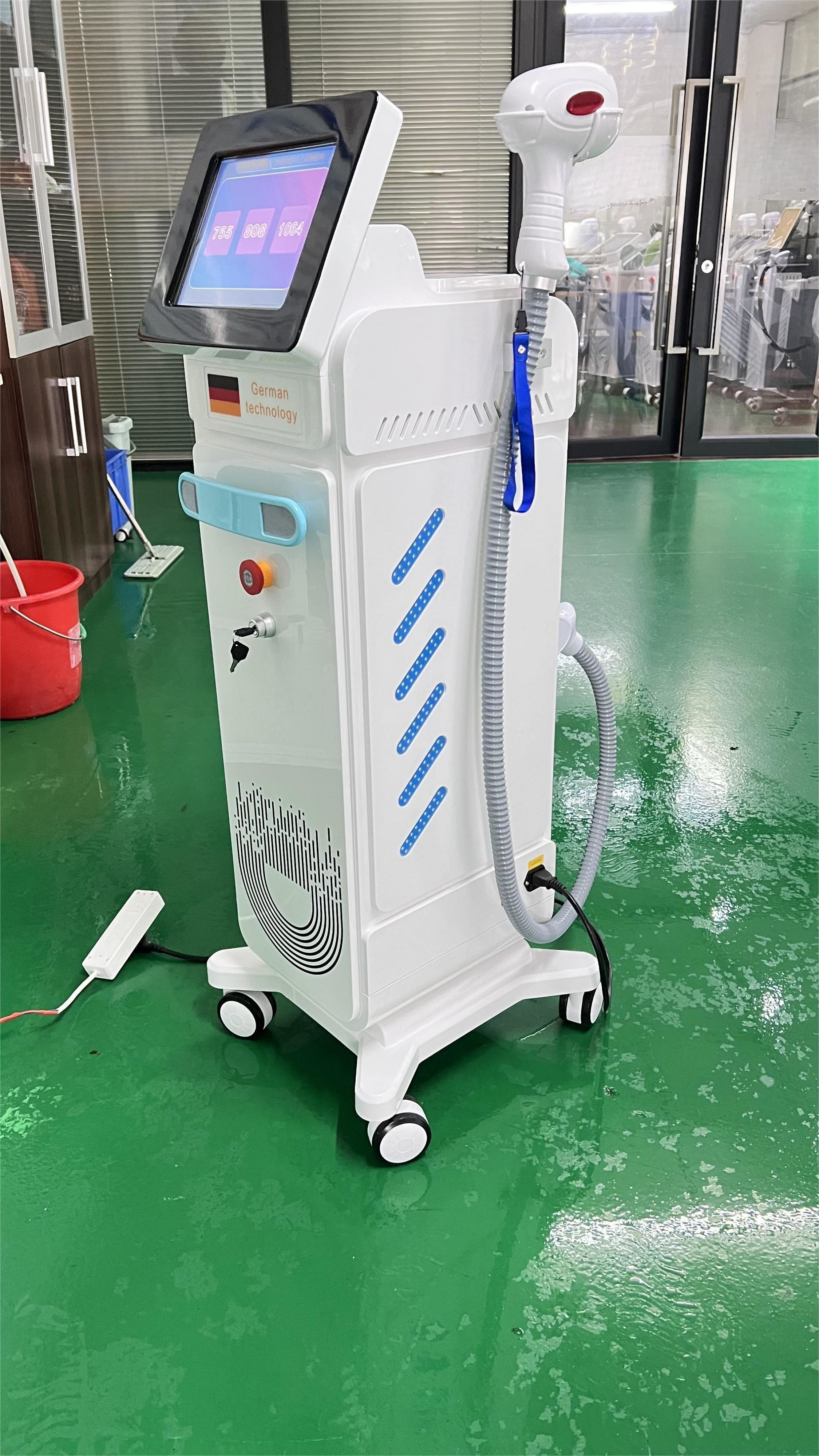 Diode Laser Hair Removal 808 Skin Rejuvenation 3 Wave IPL Diode Laser Hair Removal Machine