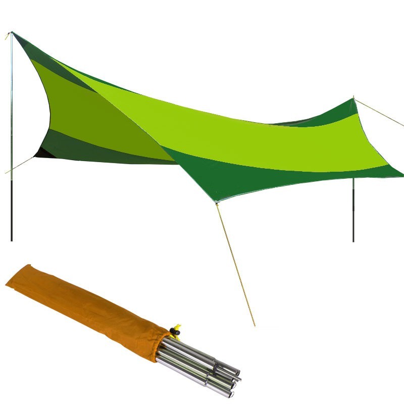 Outdoor Camping Beach Sunshade Sky Tent, Beach Canopy Tent Sun Shade, Gradient Beach Canopy, Stability Upgraded tent