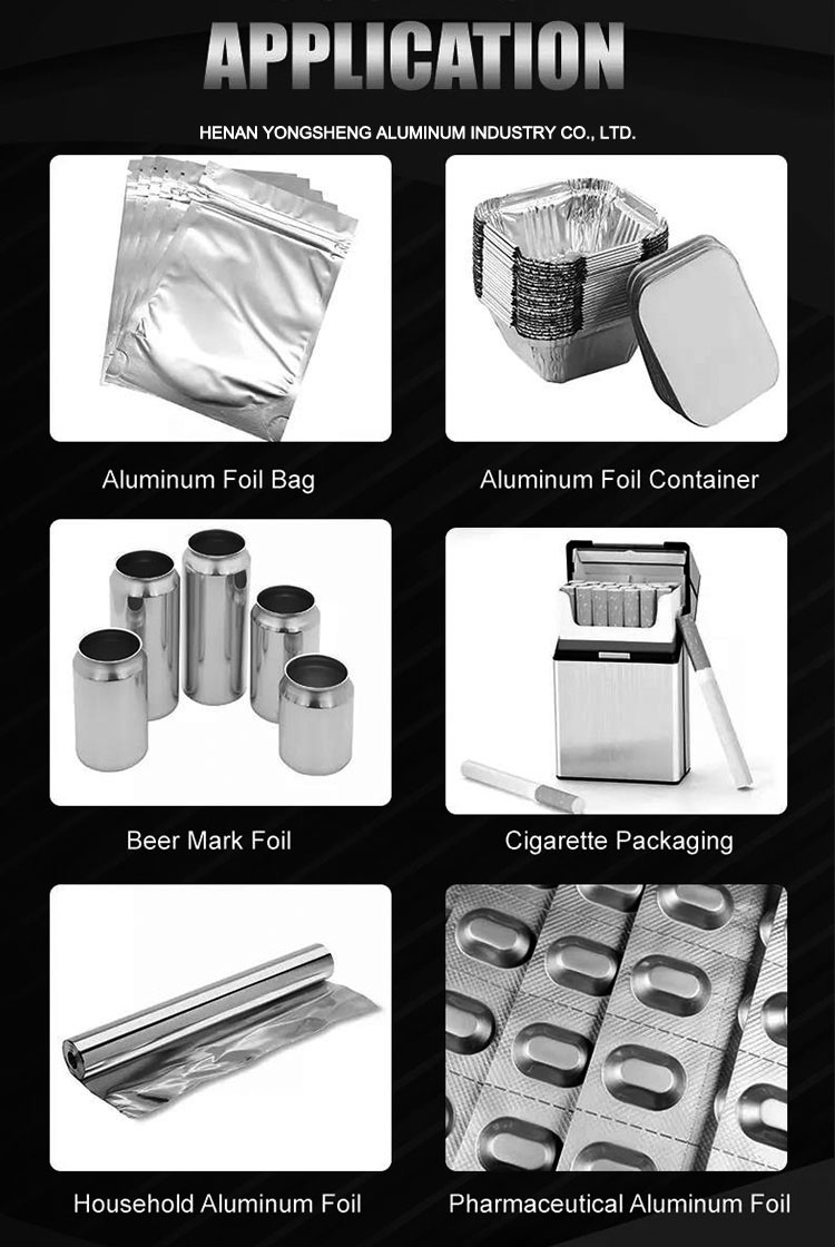 Customeried Silver Aluminum Alloy Foil Roll 6microns 8011 1100 Length