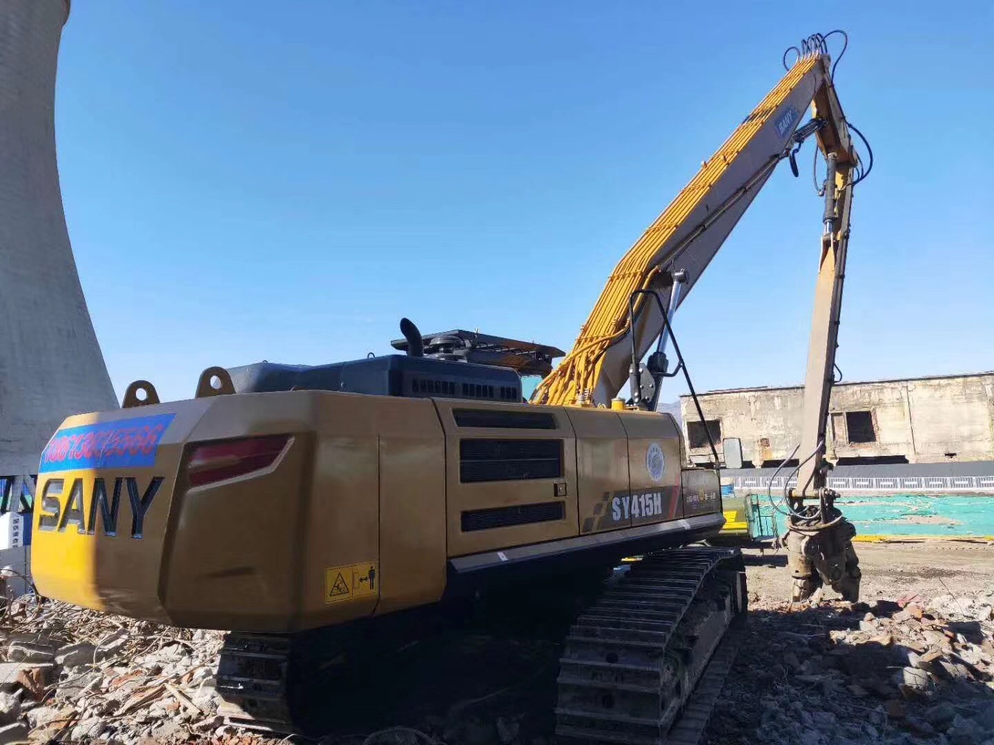High Reach Arm Demolition Boom 26 Meters Durable For HITACHI ZX490