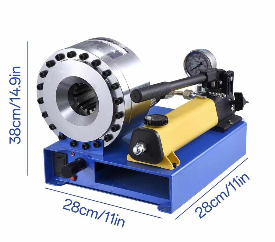 1 Inch 6-25mm 1/4 To 1 Inch Portable Manual Hydraulic Hose Pipe Crimping Equipment / Rubber Hose Crimping Machine 10pcs/H Vehicle Hose Fitting Crimper