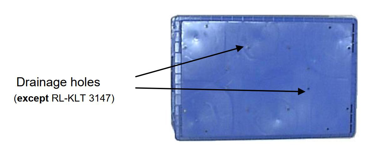 48L Large Plastic Turnover Box For Auto Parts Storage Customized Color