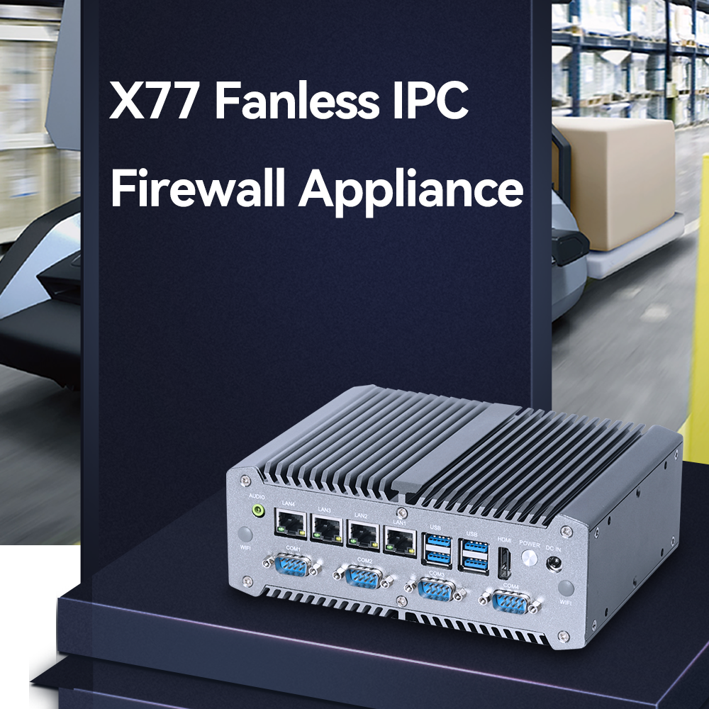 Intel Core I7-10710U Processor With Four LAN and Six COMs Industrial Mini PC