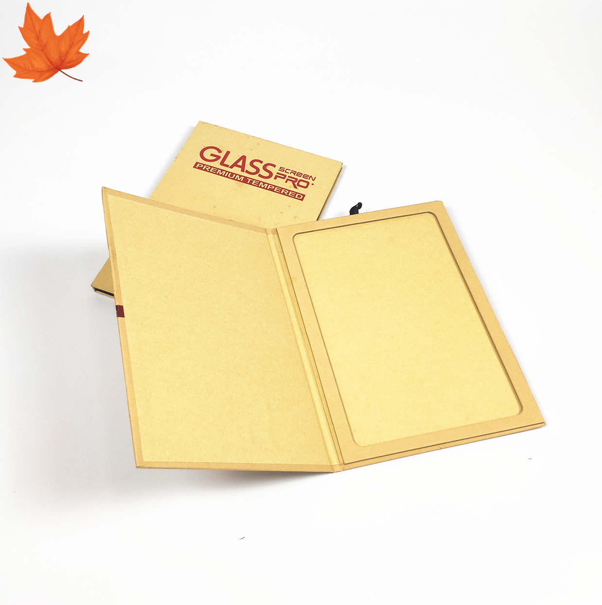 Kraft Paper Screen Protector Packaging Box Tempered Glass Customized
