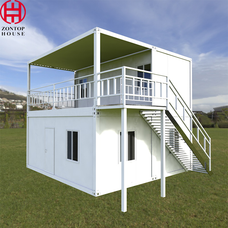 Zontop Modern Hurricane Proof Quick Concrete Cheap Low Cost Light Steel Bolt Container Office Prefab House Home