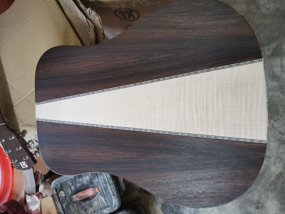 Custom O Body 39 Inch Abalone Binding Sunburst Color Acoustic Guitar Accept Guitar, Amp, Pedal OEM