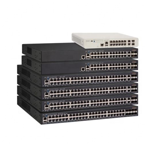 24-Port Ruckus Stackable PoE Switch ICX7150-4X1G for Full-Duplex Half-Duplex Communication