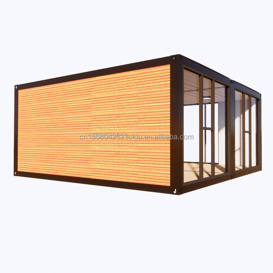 Fast Food Shop or Modern Office Expandable 20ft Container House with Customized Color and Aluminum Alloy Windows