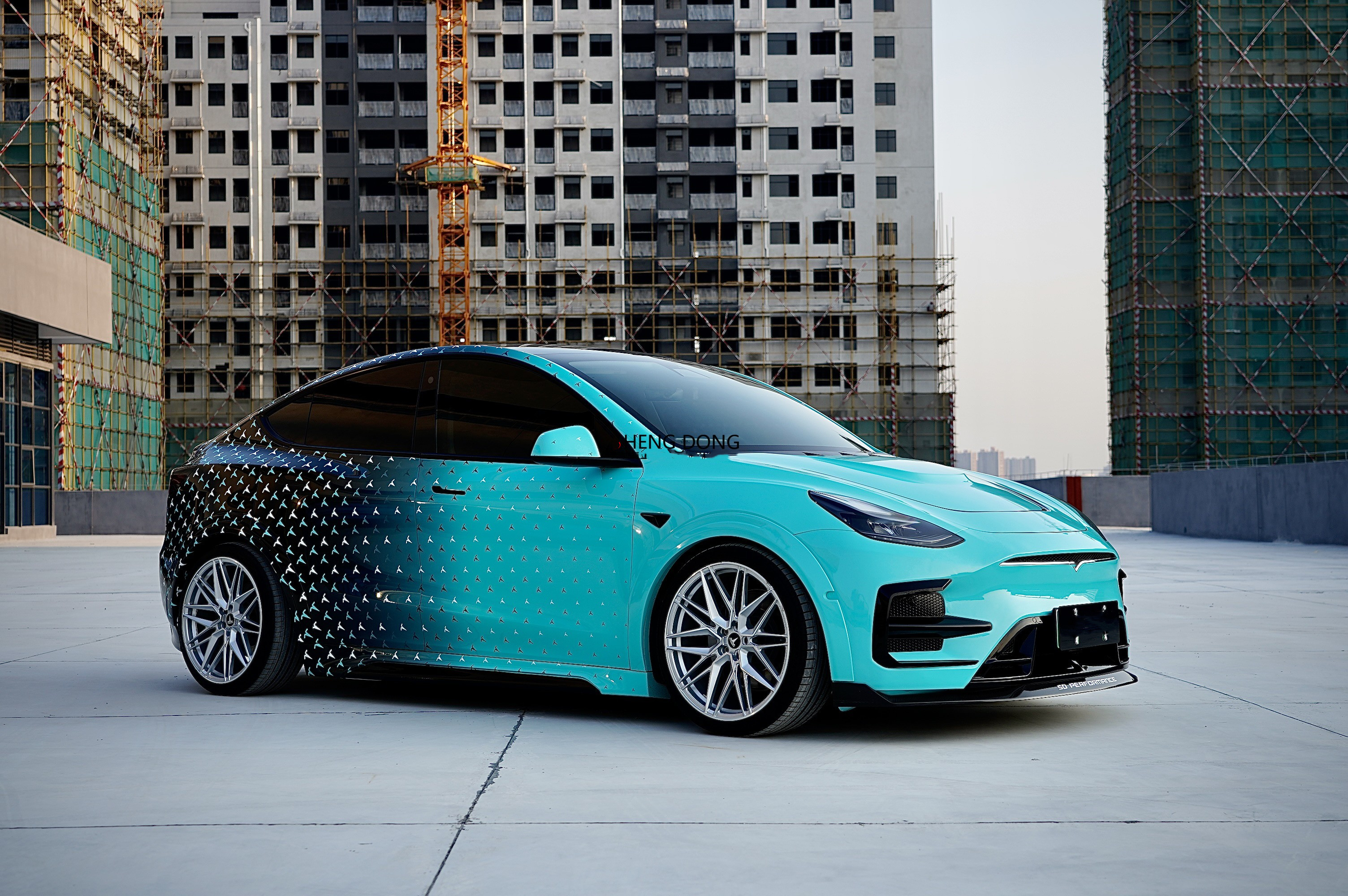Auto Parts for Tesla MODEL Y Body Kit MODEL Y Upgraded SD-style Front and Rear Bumper Spoiler Carbon Fiber Body Kit