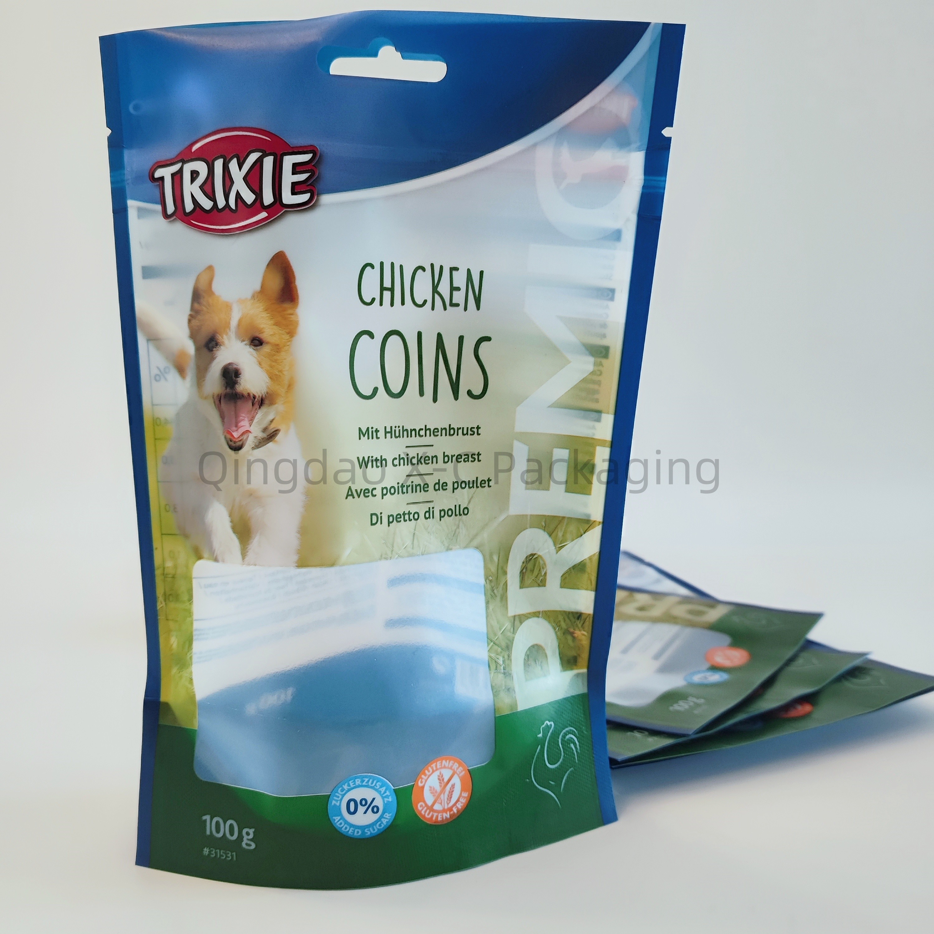 Custom Printed Stand Up Bag Resealable Compostable Food Grade Resealable