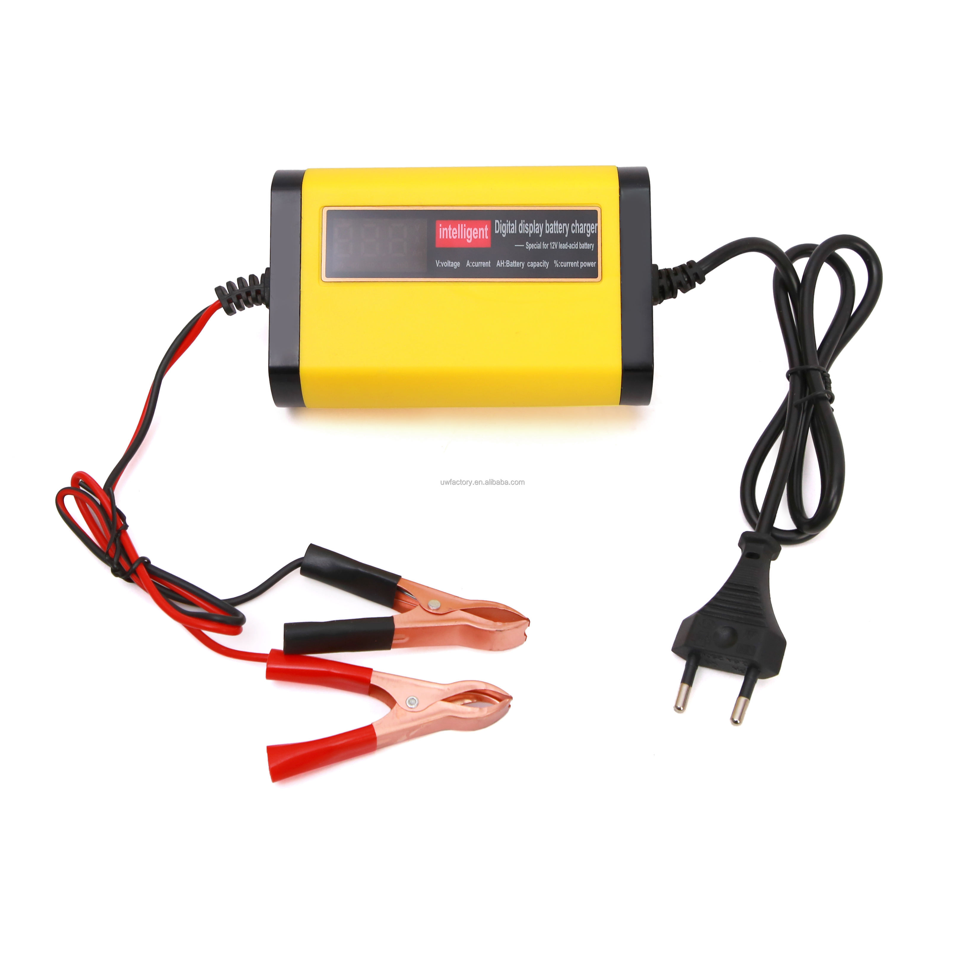 12V 2A 3A 5A 6A LCD Display Pulse Repair Mode Smart Charger Private Mold for Electric Vehicle E-bike Scooter
