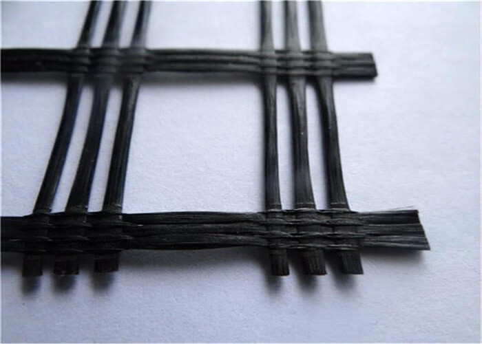 Repair Damaged alkali resistance 80KN Fiberglass Geogrid