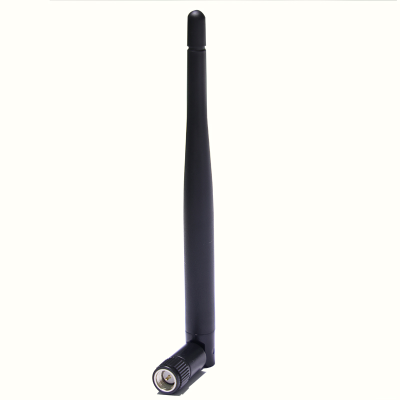 5dbi WiFi6E Antenna with Customized Connector Type 2.4GHz 5.8GHz 7.125GHz in Black
