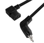 C13 Brazil AC Power Cords Right Angle 90 Degree Power Plug Cable Manufactures