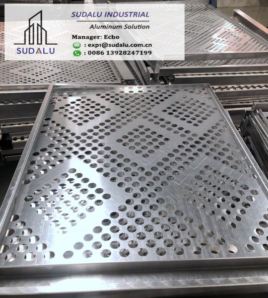 SUDALU Aluminum Perforated Panel with Round Holes Pattern 3mm Aluminum CNC