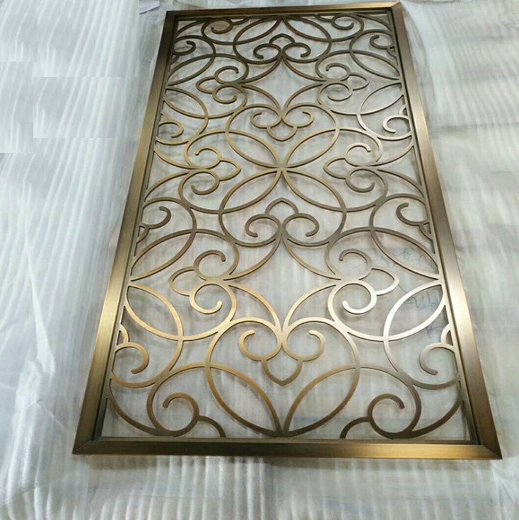 European style laser cut metal room screen dividers decorative wall panels