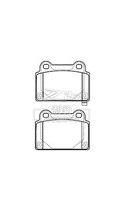 Mitsubishi EVO/ Mitsubishi Lancer Rear Brake Pads Replacement Ceramic D1368