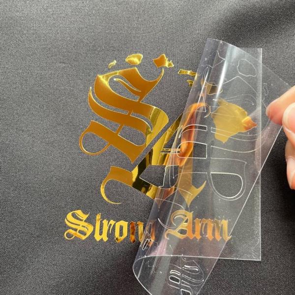 Soft Feel Laser Cutting Metallic Heat Transfer Foil Like Finish Heat Transfer