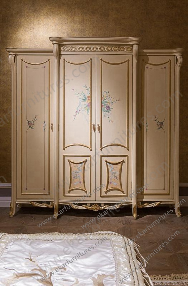 Bed neo classical bedroom sets antique Bedroom furniture Kingbed Solid wood Bed FB-138