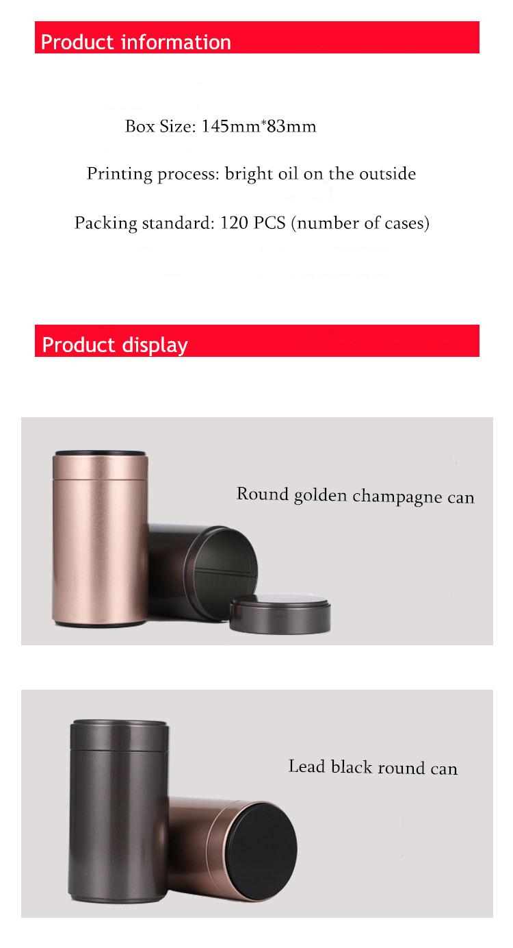Anticorrosive Tin Can For Tea Packaging , Multifunctional Cylindrical Tin Container