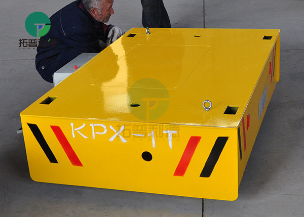 4 wheel electric car new design running on rails for workshop handling