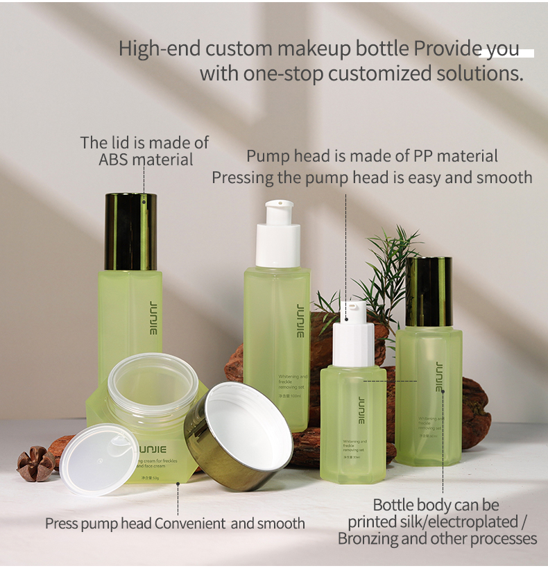 30ml 60ml 100ml 120ml Refillable Spray Bottles , Toner Pump Bottle Cosmetic