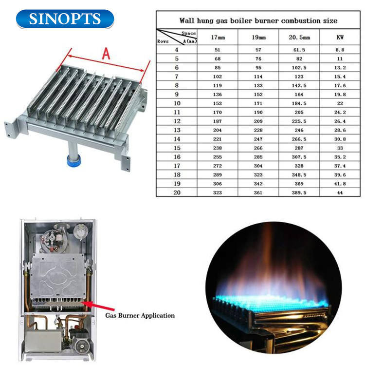Sinopts 11 Rows Gas Heater Burner with Copper Tube Connector