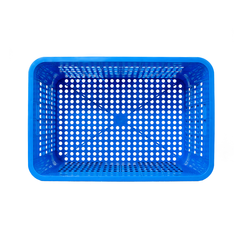 Supermarket Stackable Plastic Crate with Vented Design Customized Color and NO Foldable