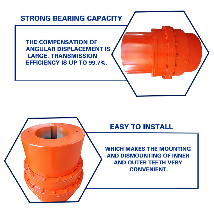 giicl standard type large torque telescopic drum gear tooth coupling