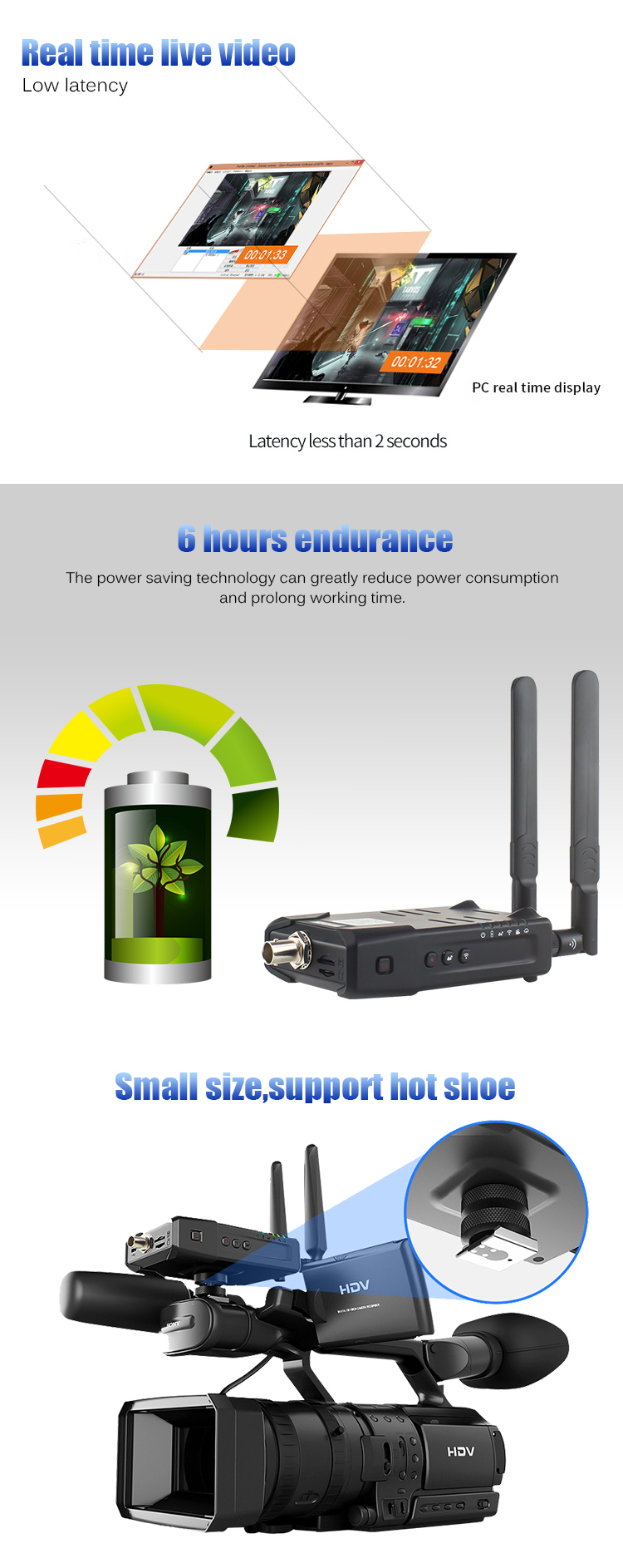 WiFi SDI Video Encoder Maximum Support for 1080p60 Video Resolution for Market in 2020