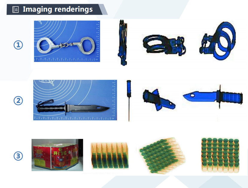 Small Tunnel Size 500*300 Luggage Scanner 38AWG Wire Resolution X-Ray Baggage Scanner Checkpoints For Hotel/Museum Use