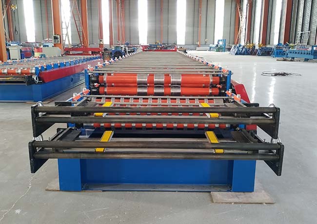 Double layer roll forming machine metal roofing corrugated steel sheet wall panel tile making machine