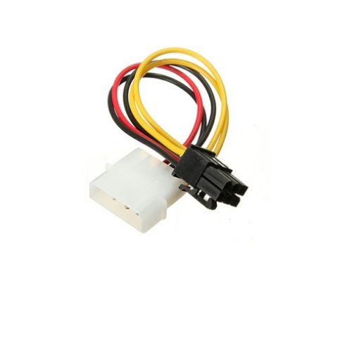 4-Pin ATX Molex Male To 6-Pin Female PCI Express PCIe Power Adapter Cable