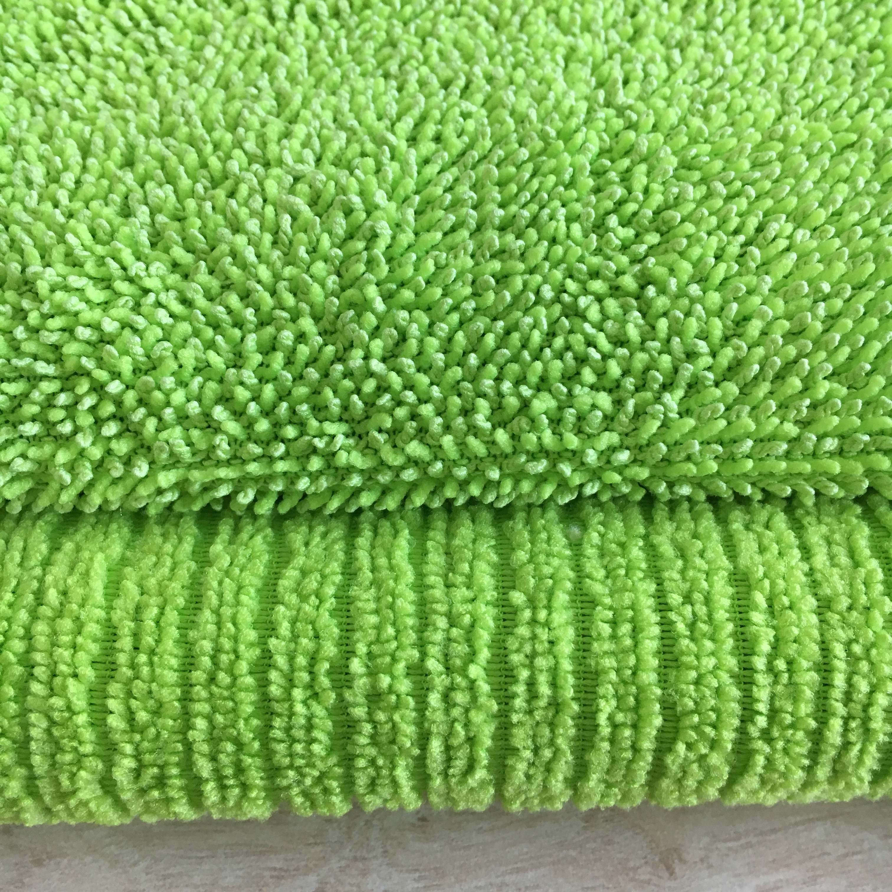 Thick twist 2-layers polyester green tea towels