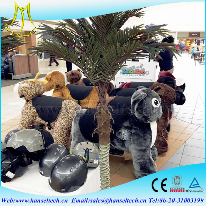 Hansel amusement mall animal electric ride in and family carousel horse rides