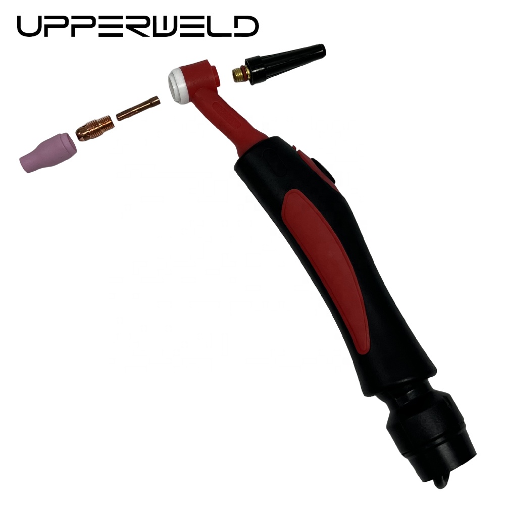 Flexible Head Body Welding Torch Suitable for Cutting Industry Red Color Air Cooling