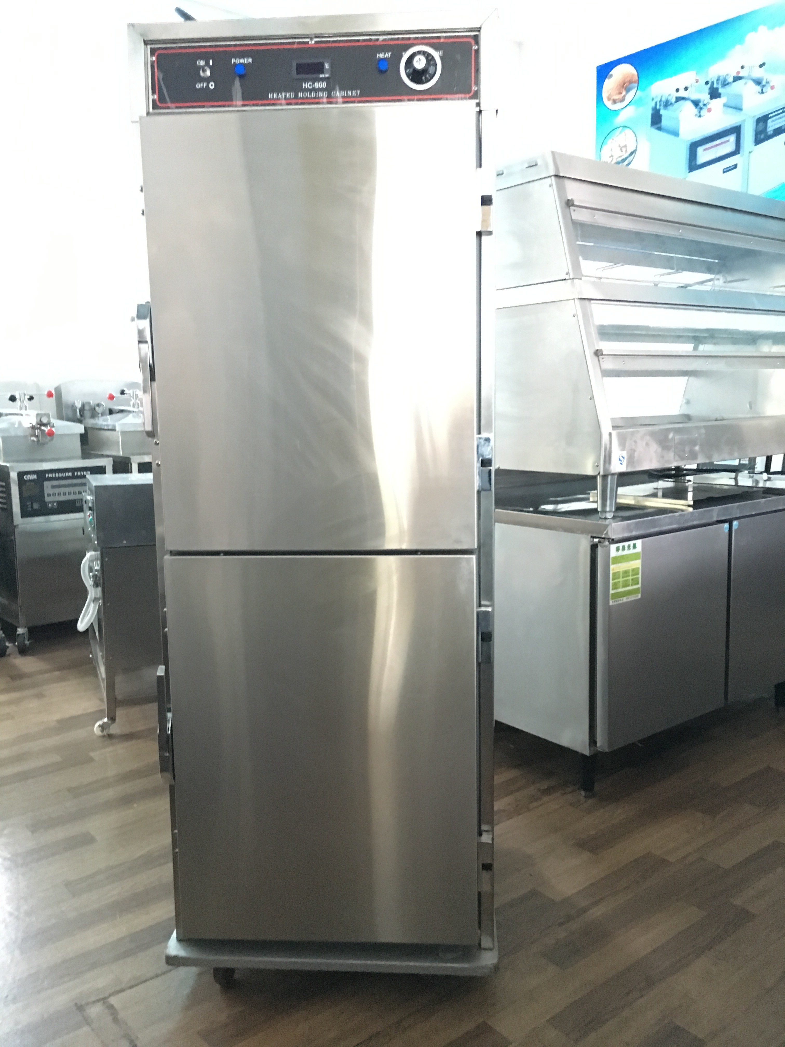 15 Trays Vertical Electric Warming Showcase Cabinet