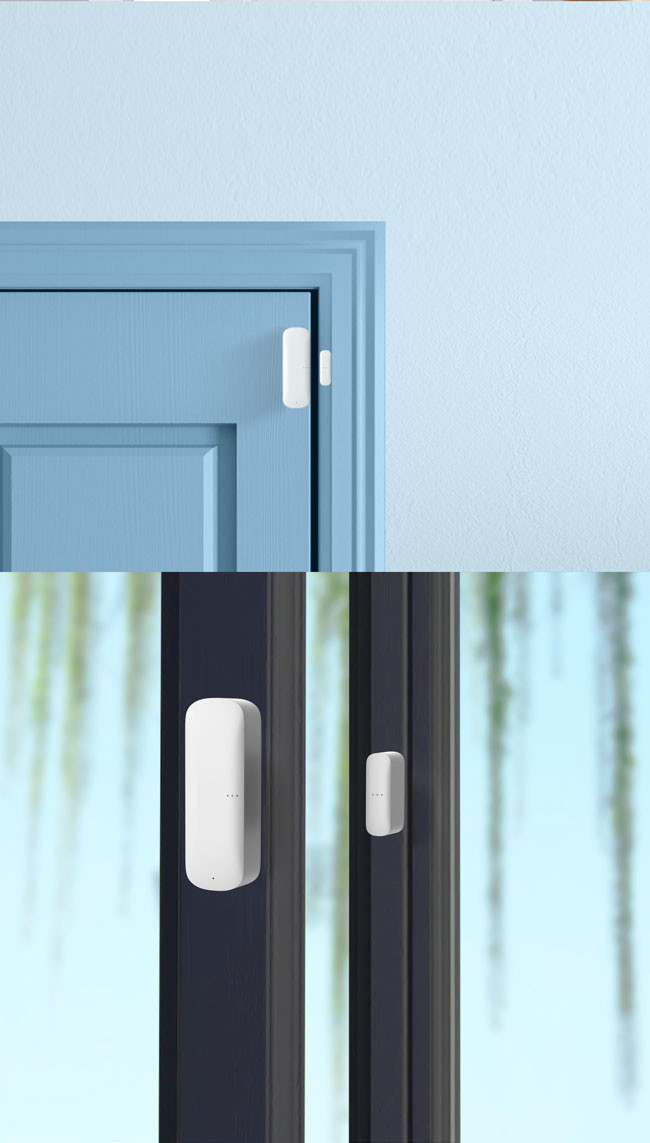 CR123A Battery WiFi Door Sensor Tuya Smart Life Door Sensor 6 Months Battery Life