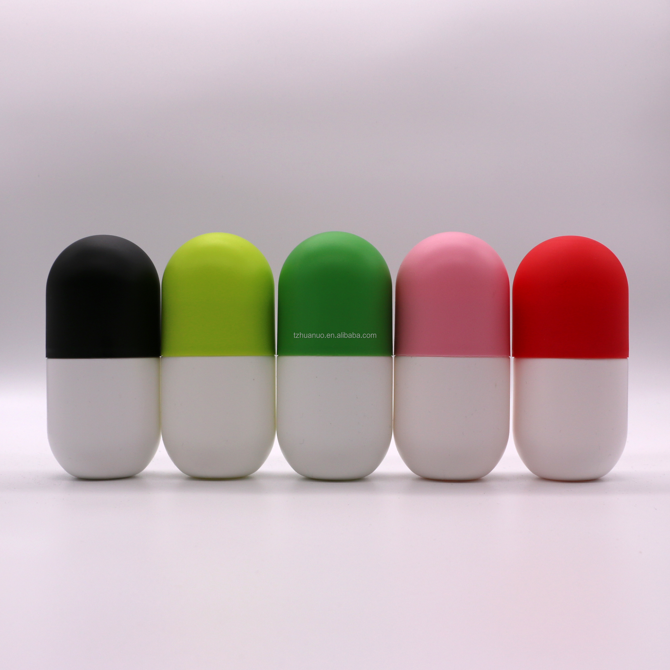 120ml PE Capsule Shaped Pill Tablet Medicine Bottle for Dietary Nutrition Supplement