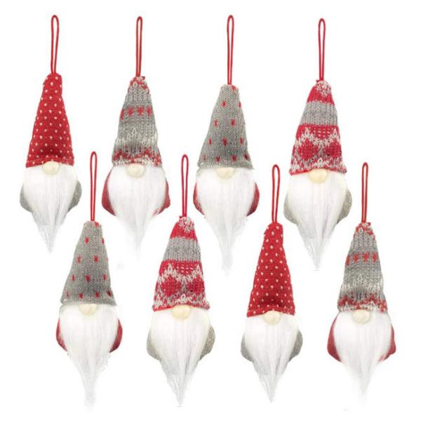 Quality Handmade Halloween Christmas Ornaments Plush Gnomes For Xmas Tree for sale
