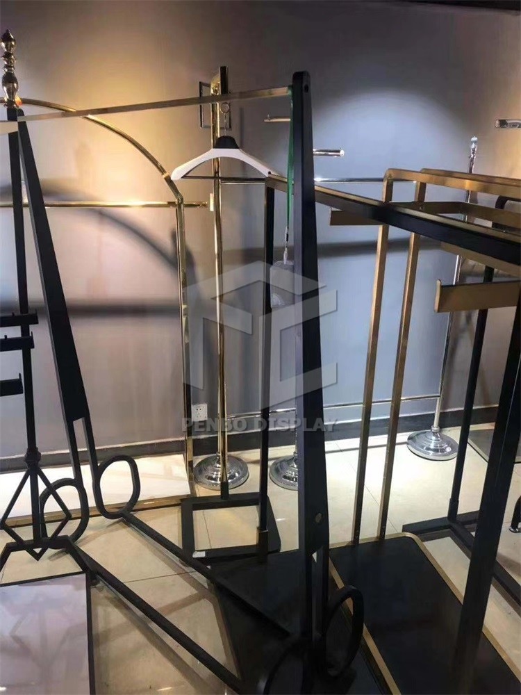 OEM Boutique Wedding Dress Clothing Shop Display Furniture Rack Monomer Design