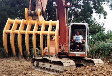 Mining 3 Ton 5 Ton 10 Ton Excavator Grass Rake standard