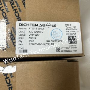 RT9078-28GJ5 LDO Voltage Regulators 2A IQ 300mA Low-Dropout Linear Regulator