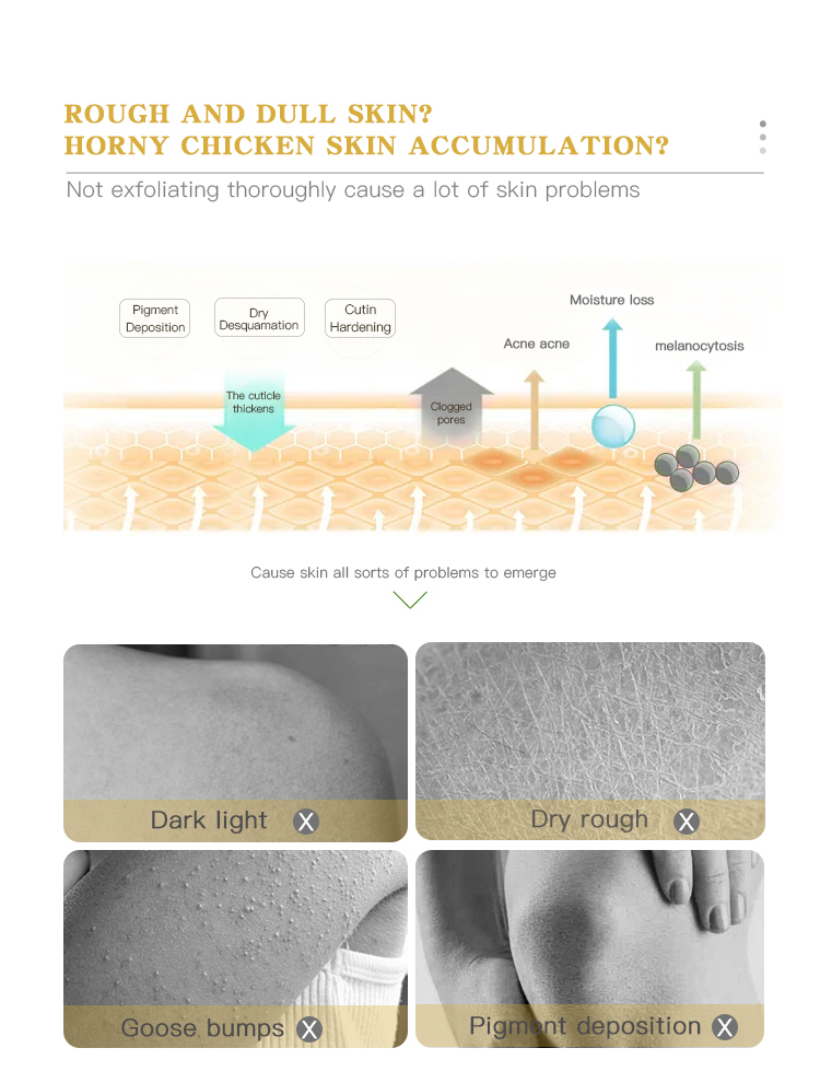 210g 24K Gold Exfoliating Sugar Body Scrub OEM Skin Care Products GMPC Approval