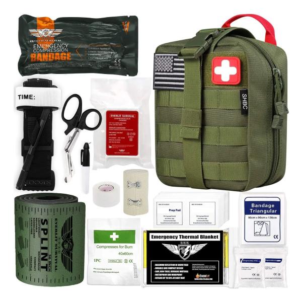Factory Wholesale Professional Tactical Pouch Survival Kit, Individual First Aid