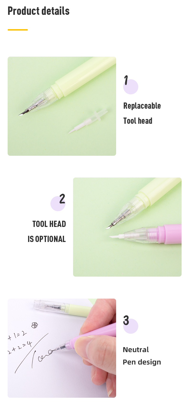 Art Portable Pen Shape Craft Hobby Cutter Paper Pen Knife for Plastic Steel Engraving
